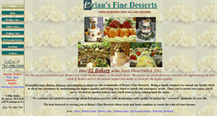 Desktop Screenshot of briansfinedesserts.com